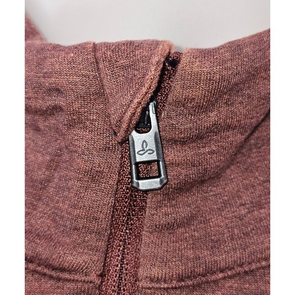 Prana Men's Brown Altitude Tracker 1/4 Zip Top Long Sleeve Size Small 1809 - Picture 9 of 13
